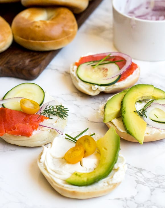 Bagel Bar Ideas for Entertaining or a Weekend Brunch