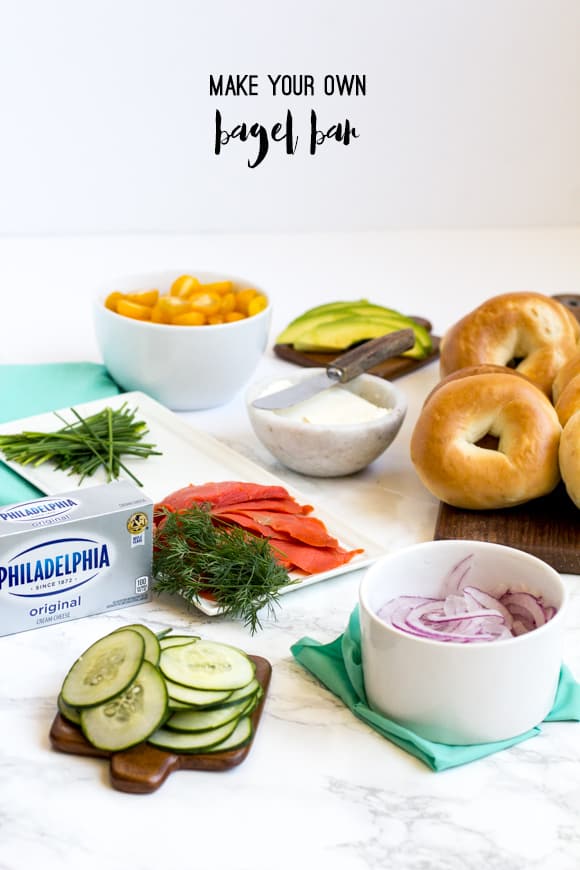 Bagel Bar Ideas for Entertaining or a Weekend Brunch