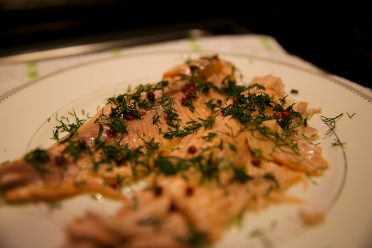 Rainbow Trout with Pink Peppercorns (or the Importance of Omega-3)