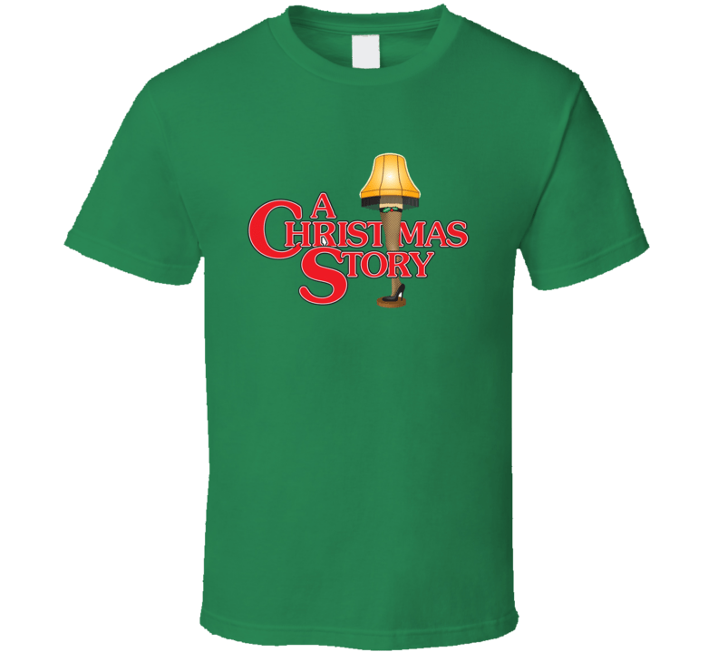 A Christmas Story Logo Leg Lamp Holiday Movie T Shirt