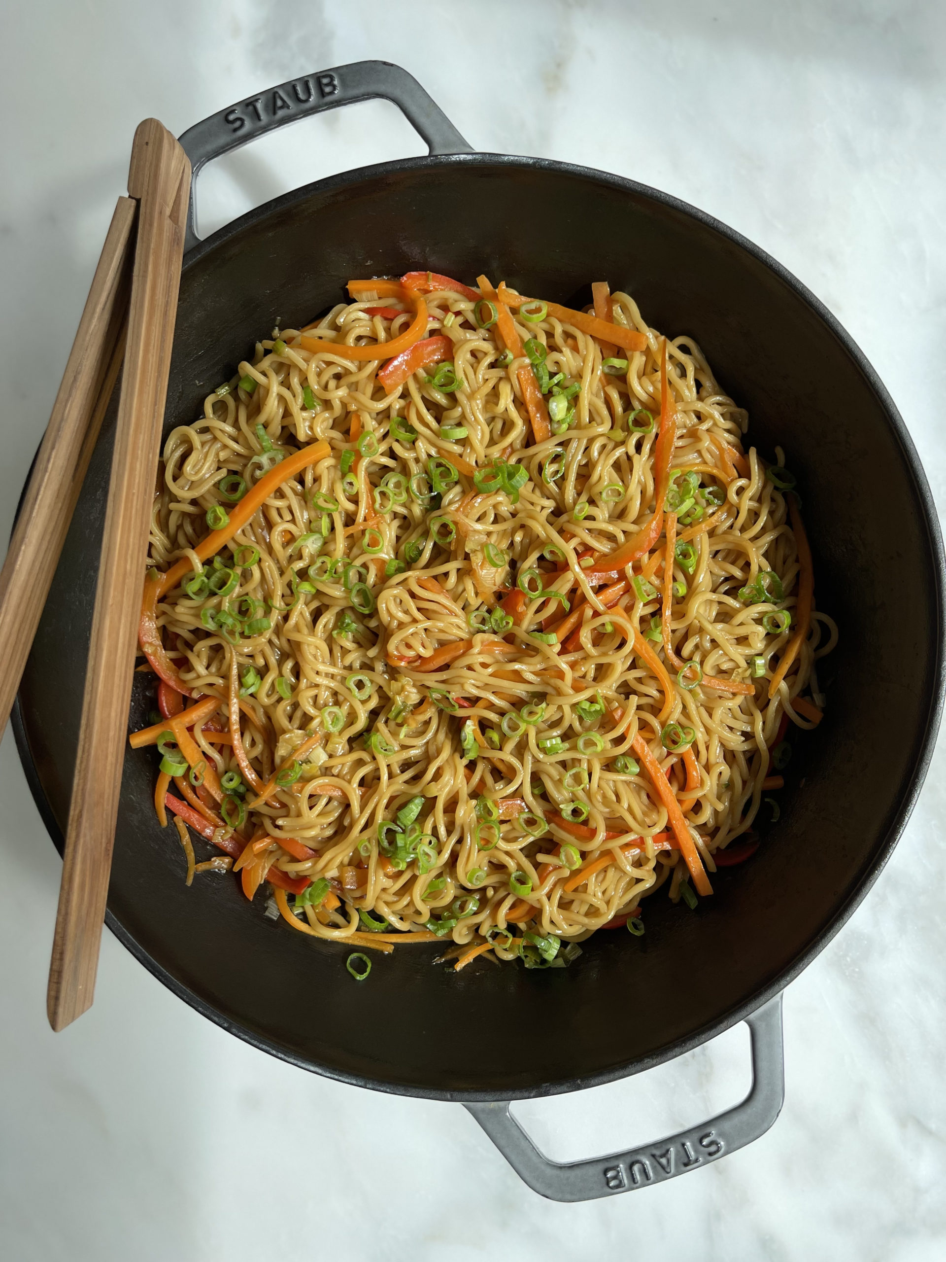 Healthy 15 Minute Asian Noodle StirFry Three Hungry Boys
