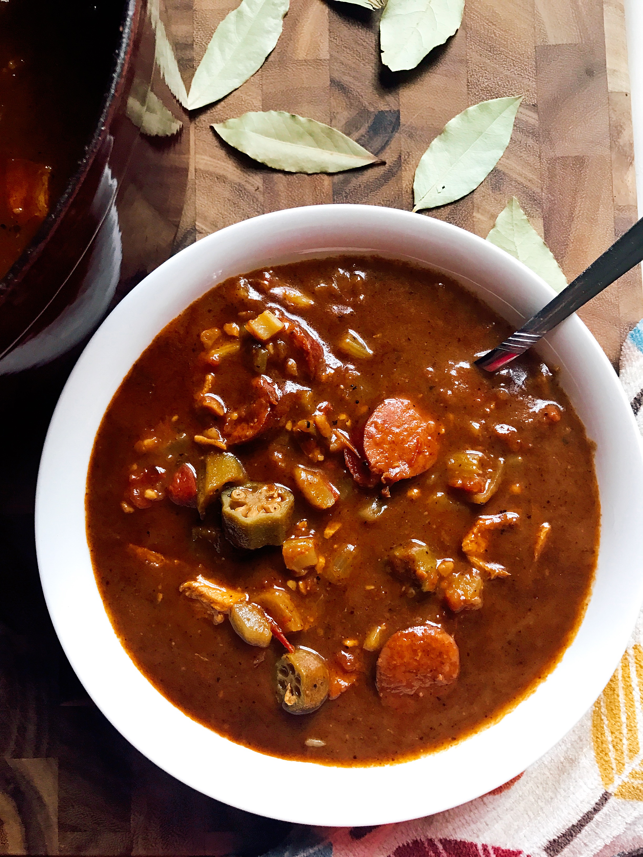 Authentic Chicken and Smoked Sausage Gumbo Three Olives Branch