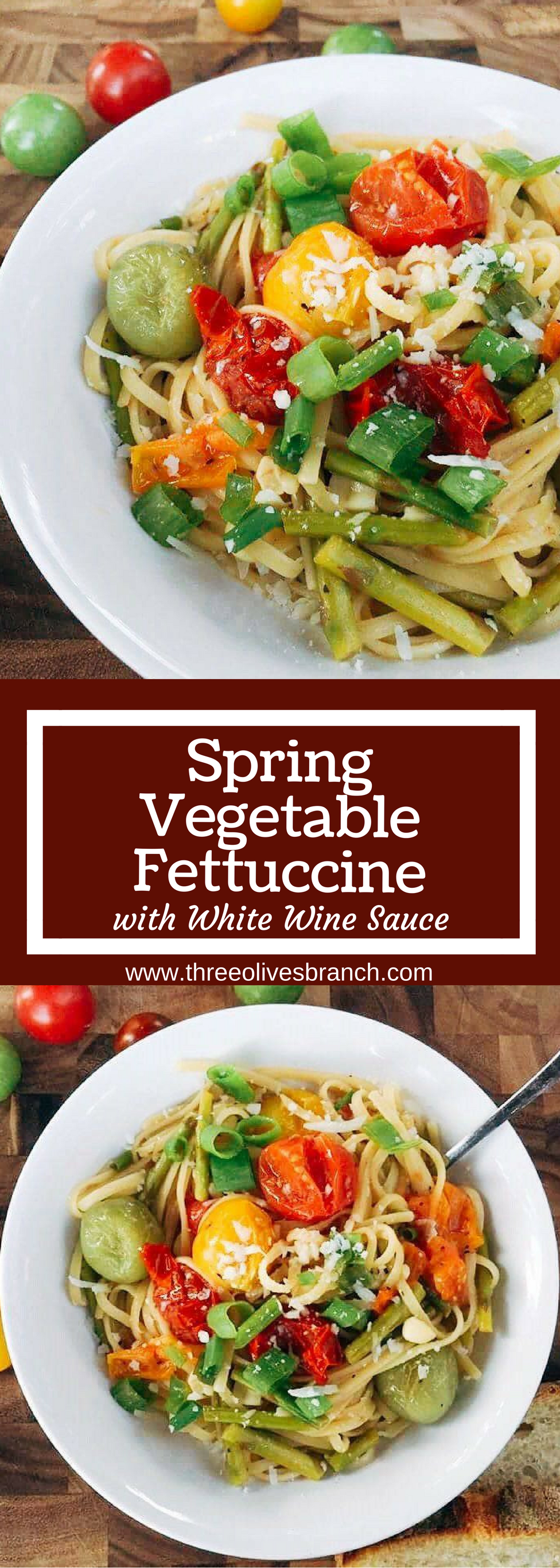 Pasta Primavera with White Wine Sauce Three Olives Branch