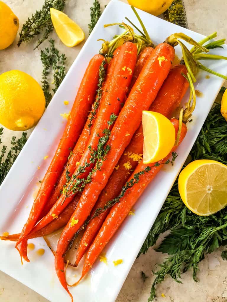 Honey, Thyme, and Lemon Glazed Carrots Three Olives Branch