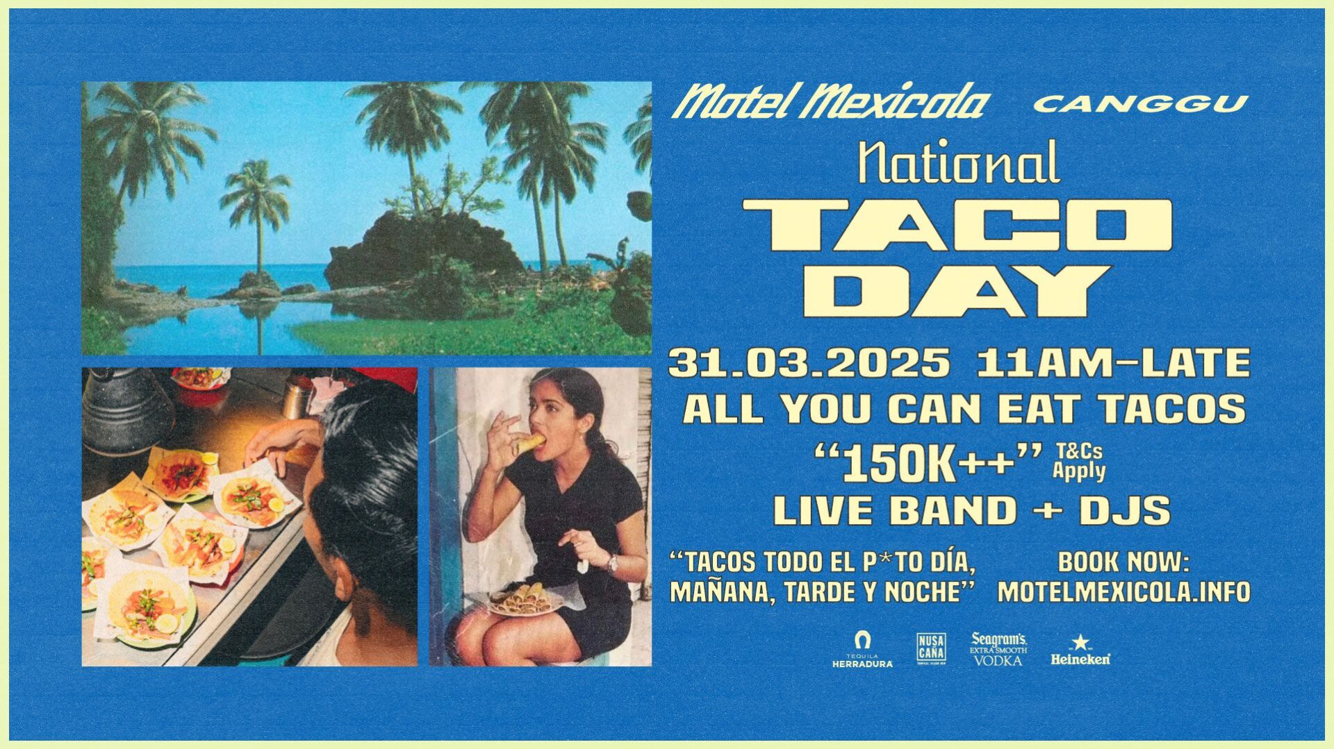 National Taco Day 2025 Near Me NATIONAL TACO DAY FIESTA 2025 ALL YOU CAN EAT TACOS IDR 150K