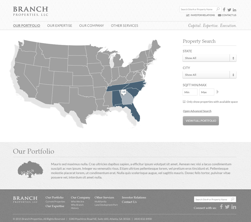 Branch Properties three squared
