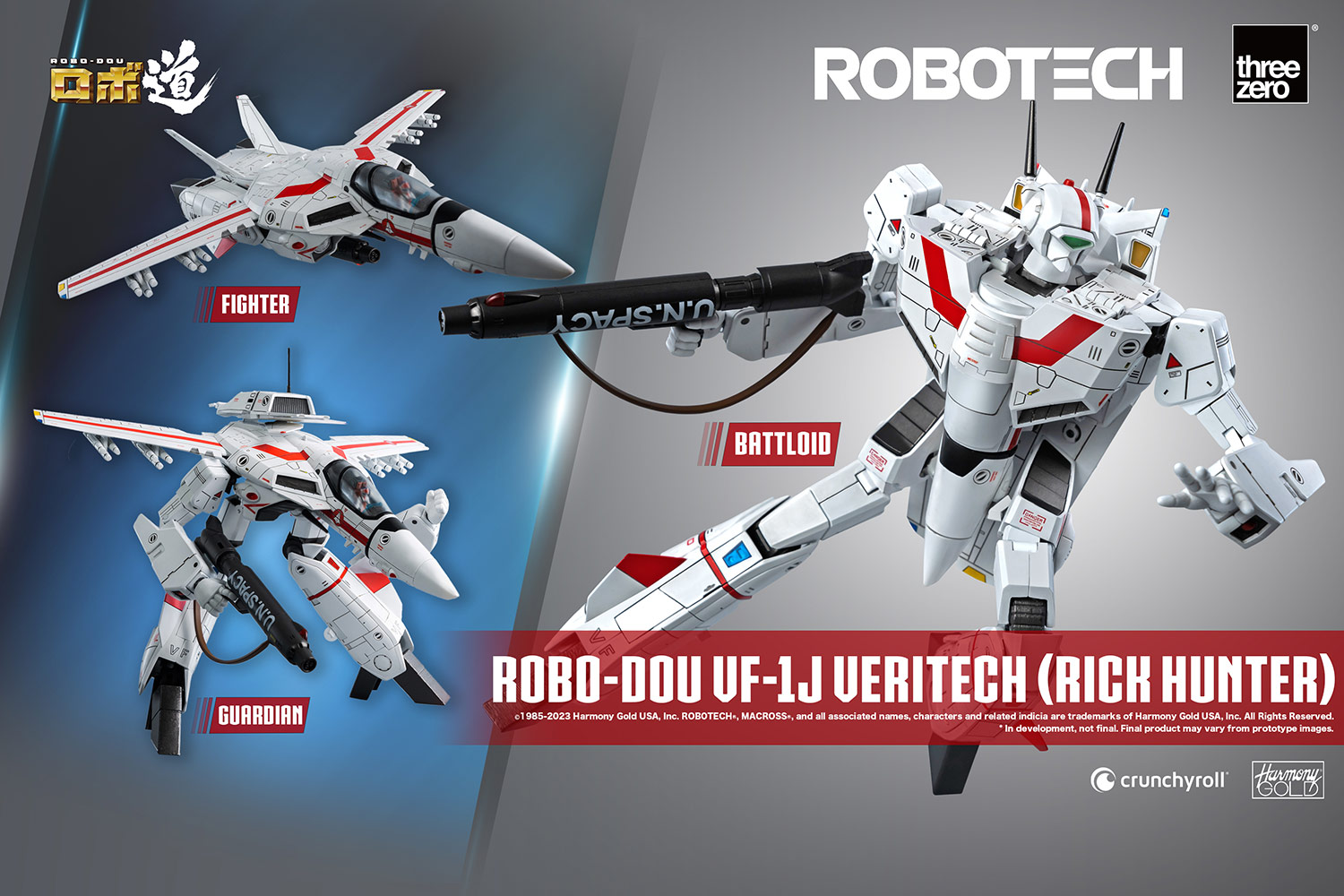 Robotech VF1J Rick Hunter Figure Takes Flight with threezero’s ROBO