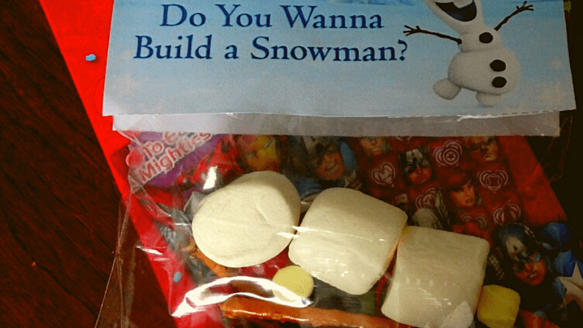 Frozens Olaf Marshmallow Craft Do You Wanna Build a