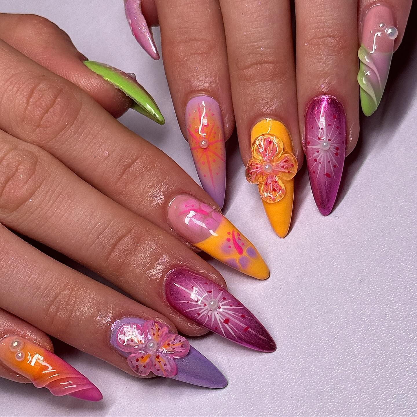 35 HawaiiInspired Nail Design Ideas ThriveNaija