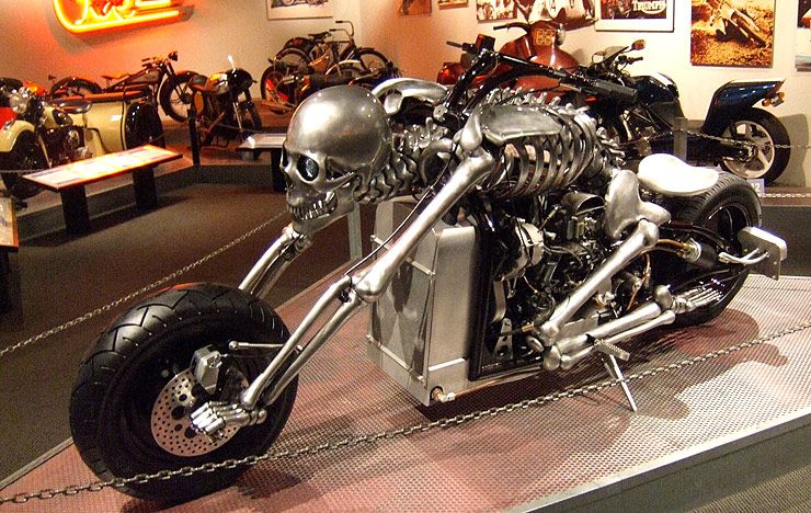 One of a Kind Motorcycle Masterpiece IronDeath Skeleton Bike