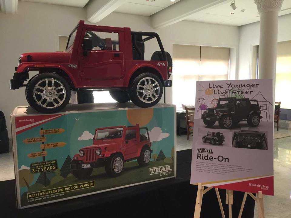 Battery Operated Mahindra Thar is the Toy your Kids need Thrust Zone