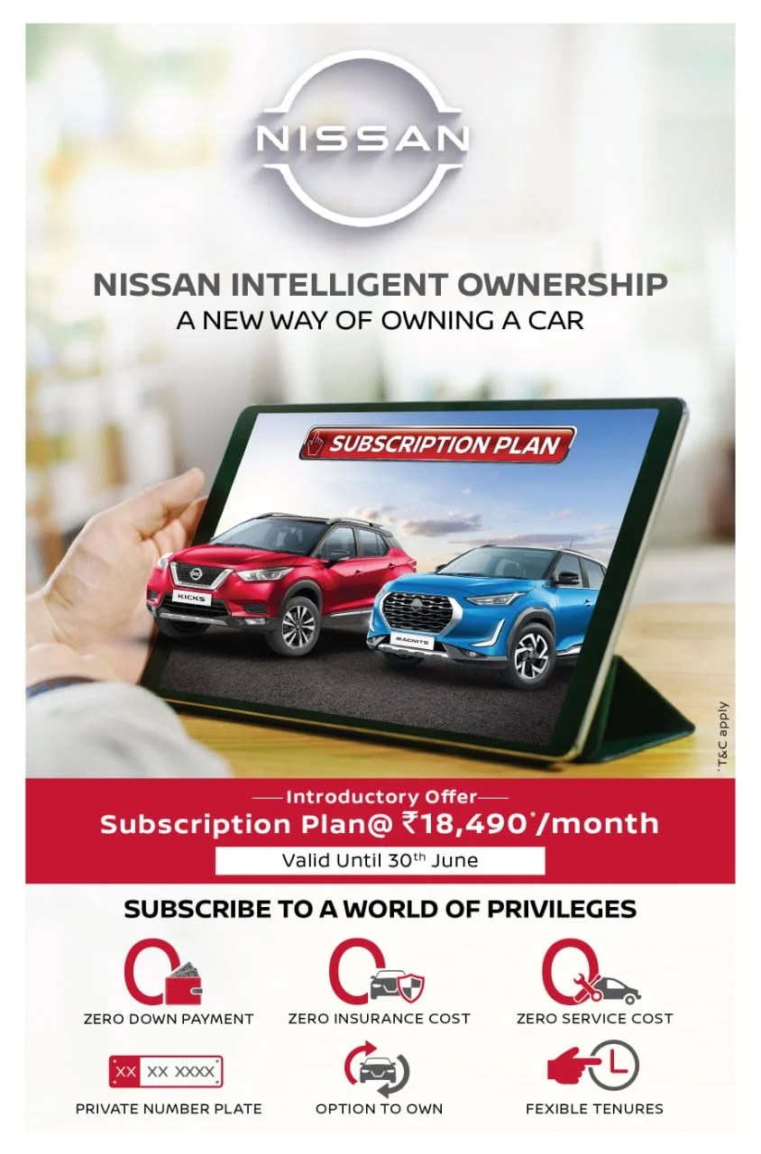 Nissan Subscription Plan Begins For Its Portfolio Of Cars Thrust Zone