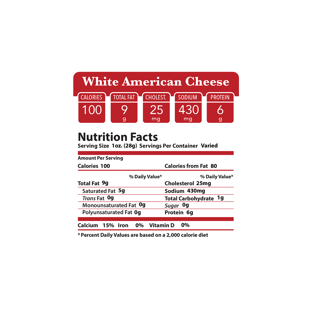 White American Cheese — Thumann's Deli Best
