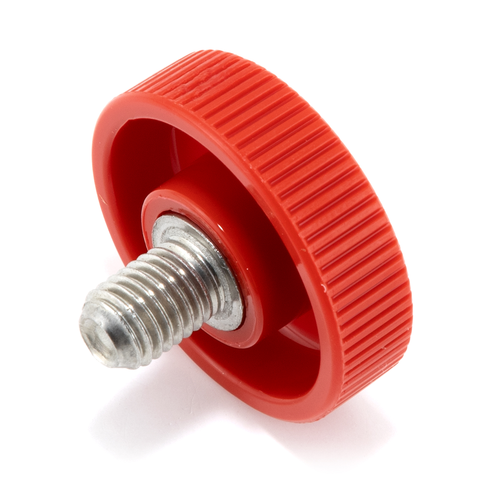 1/4"28 X 3/8" Red Oversized Knurled Round Thumb Screw Depot®