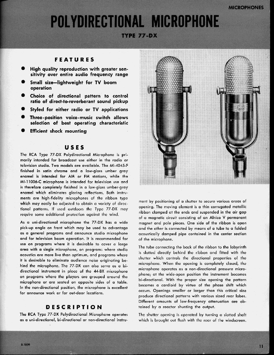 RCA & Western Electric Microphone Documentation