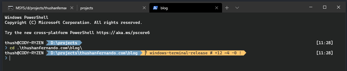 Windows Terminal Setup • Thushan Fernando