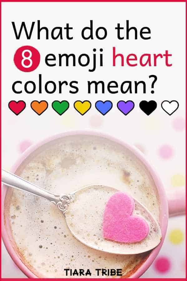 What the different emoji heart colors mean TiaraTribe