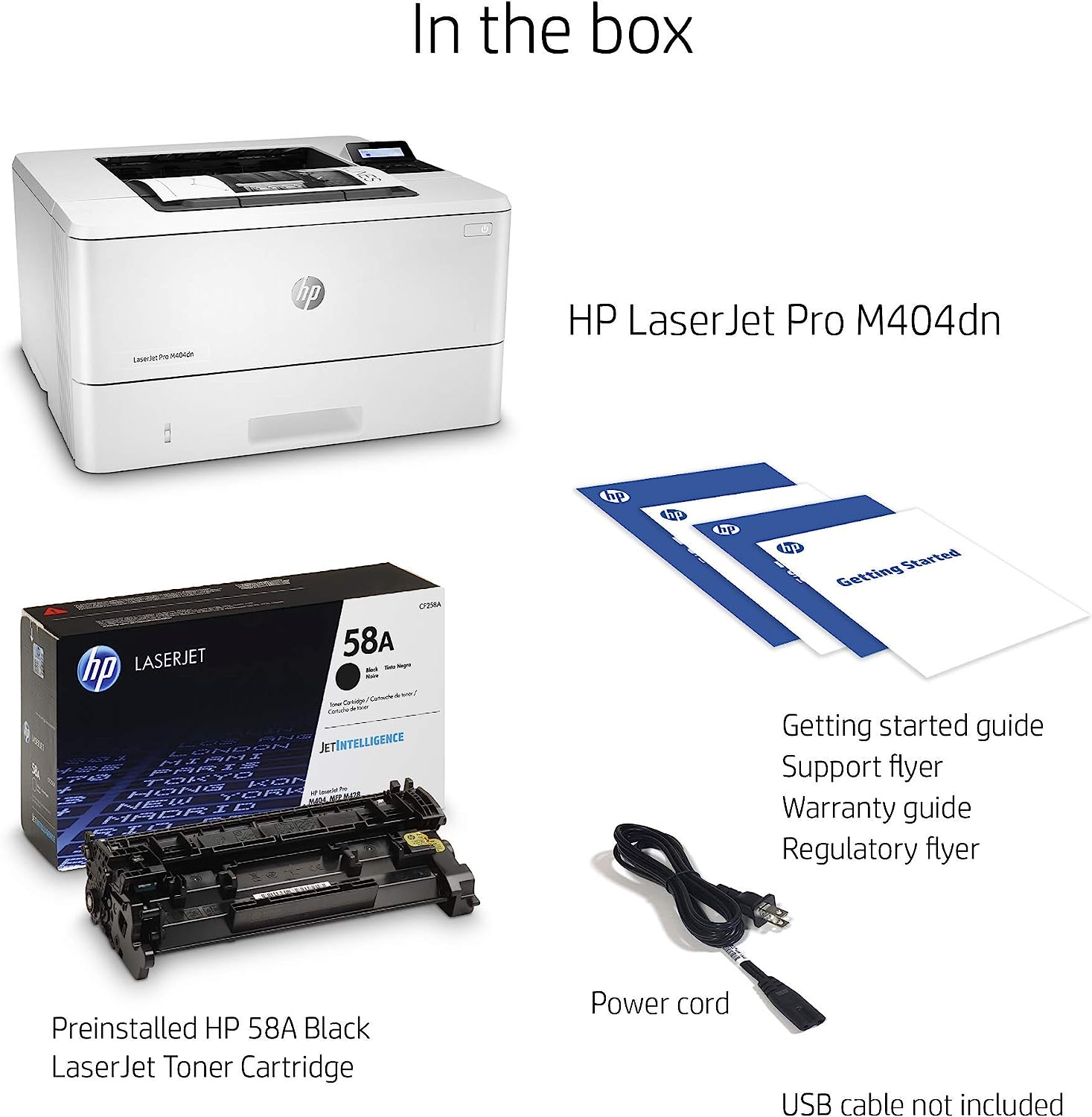 IMPRIMANTE HP LaserJet Pro M404dn monochrome rectoverso automatique