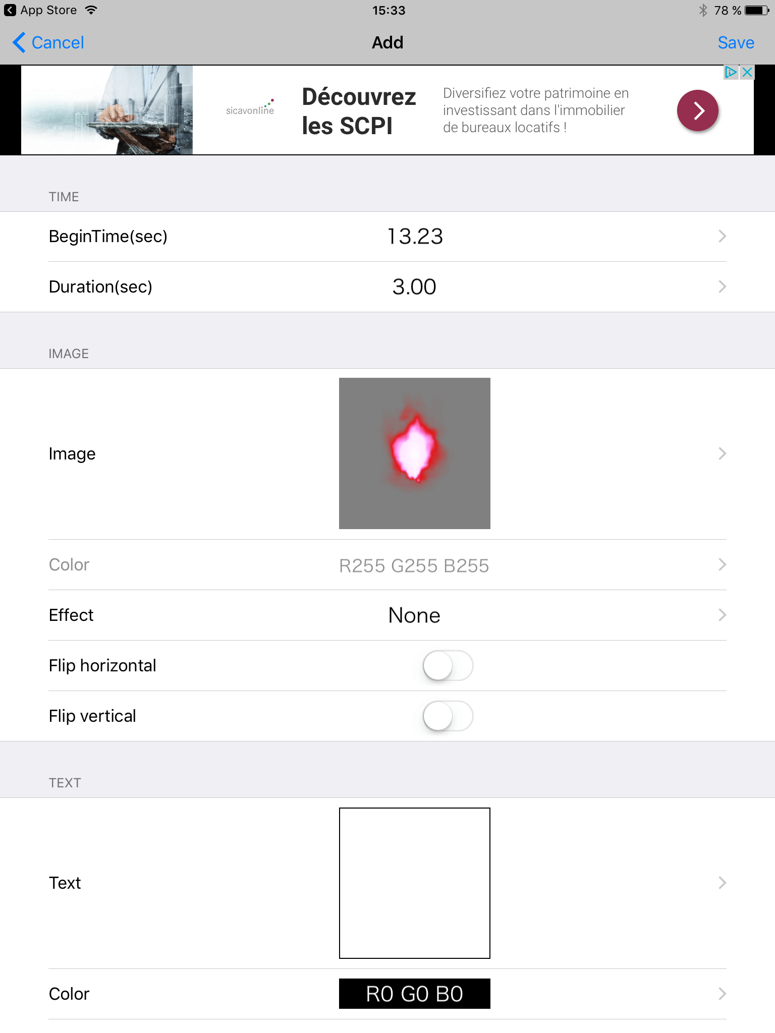 My Decorator une excellente application pour ajouter images, textes