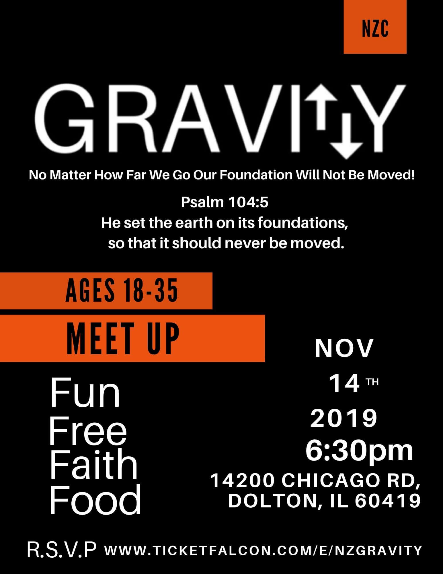 Gravity Meet Up Tickets Powered by Ticket Falcon®