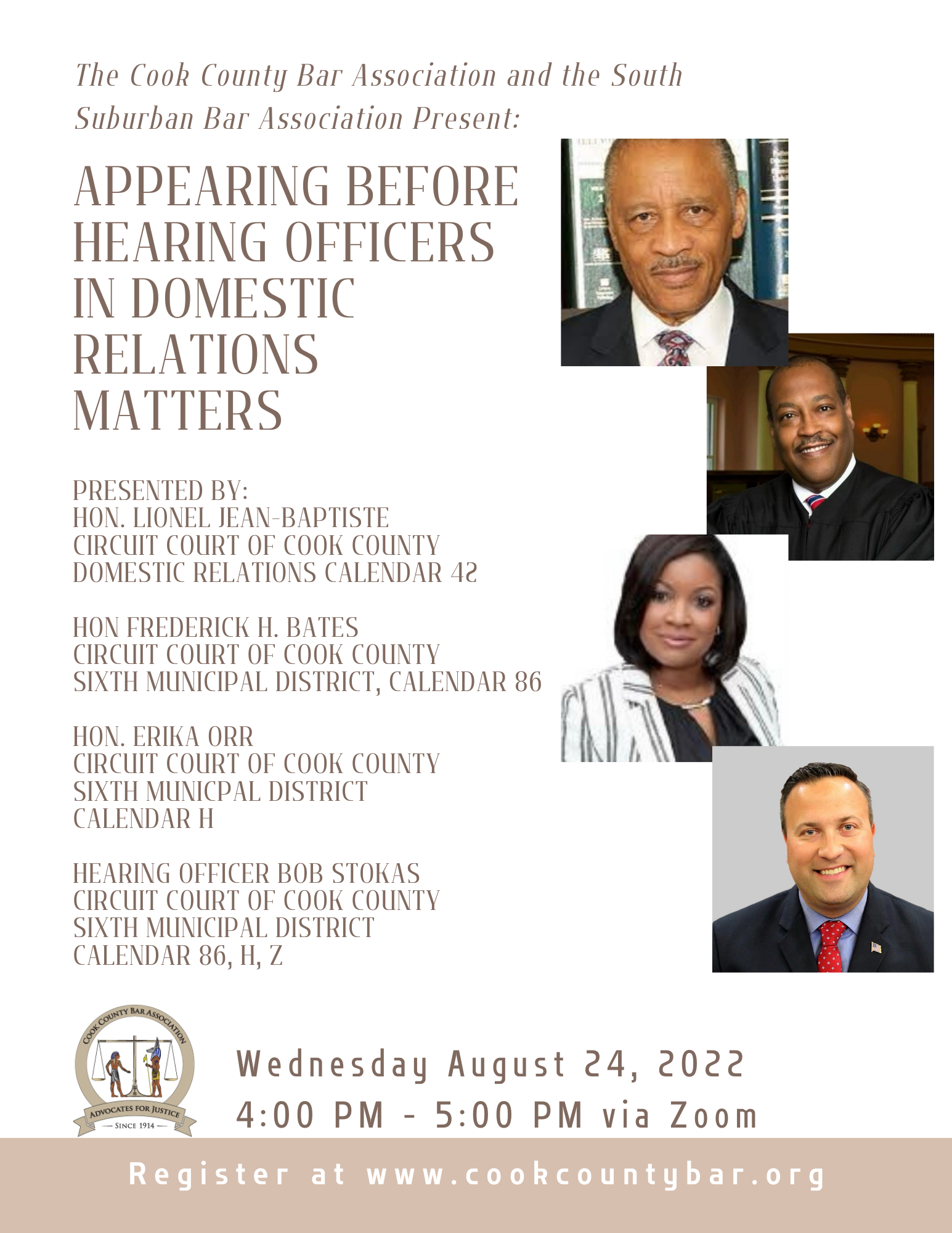 The Cook County Bar Association and the South Surburban Bar Association