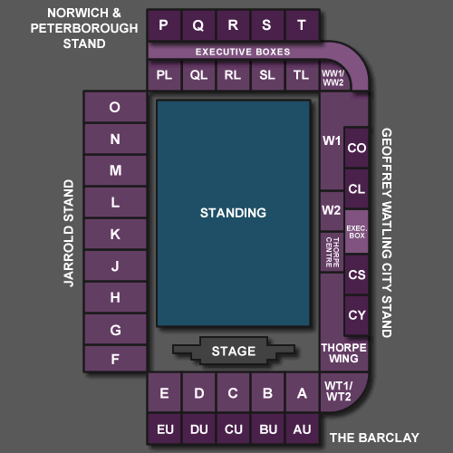 Norwich Carrow Road Stadium venue information, event listings