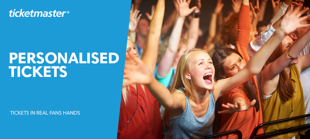 Ticketmaster Personalised tickets