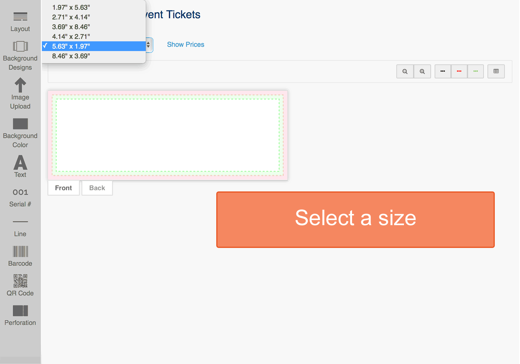 Design Event Tickets Ticket Printing