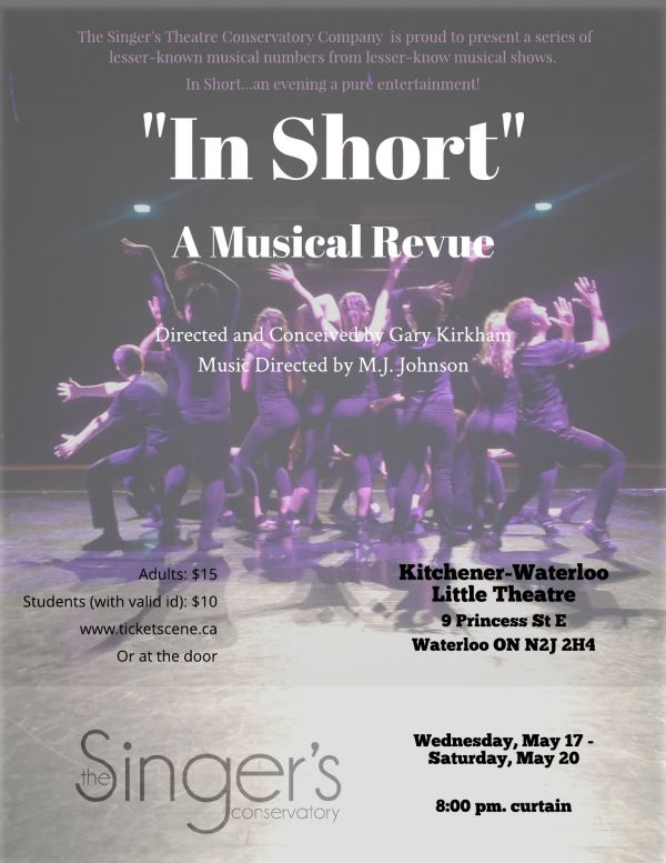 "In Short" A Musical Revue The Singer's Conservatory Company