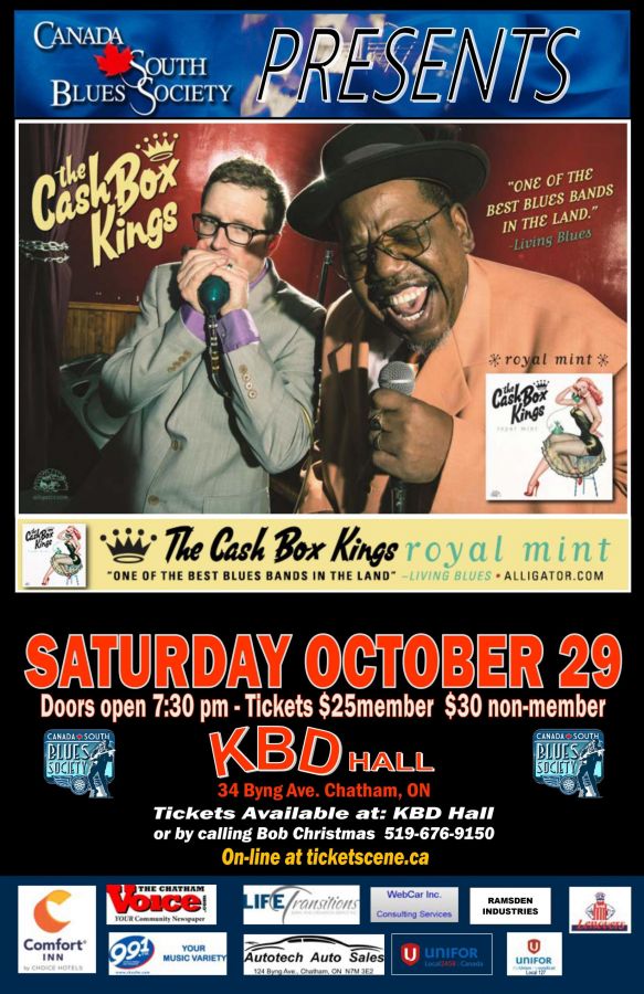 Cash Box Kings Cash Box Kings, Chatham, ON live at KBD Hall October
