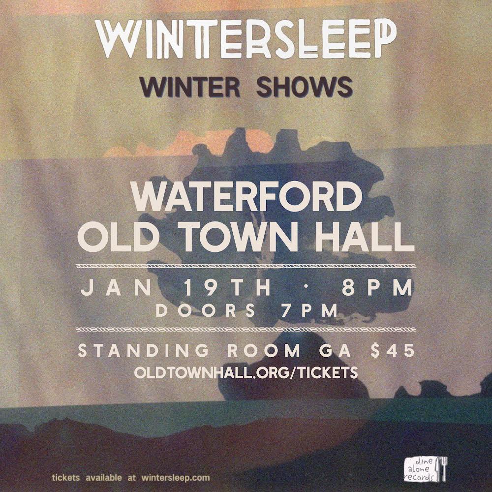 Wintersleep Wintersleep, Waterford, ON live at Waterford Old Town