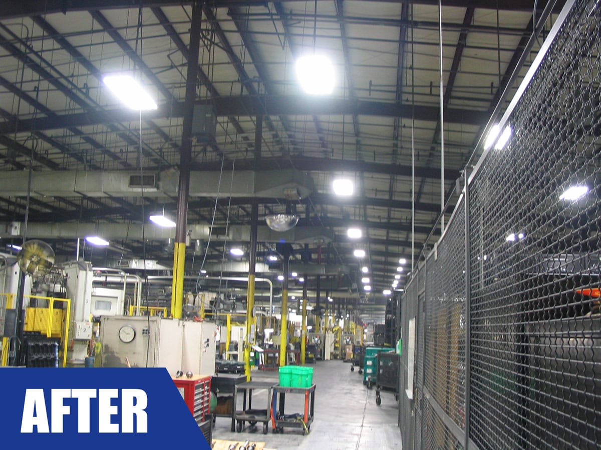 Automotive Components Manufacturer LED Upgrade in Effingham, IL Tick
