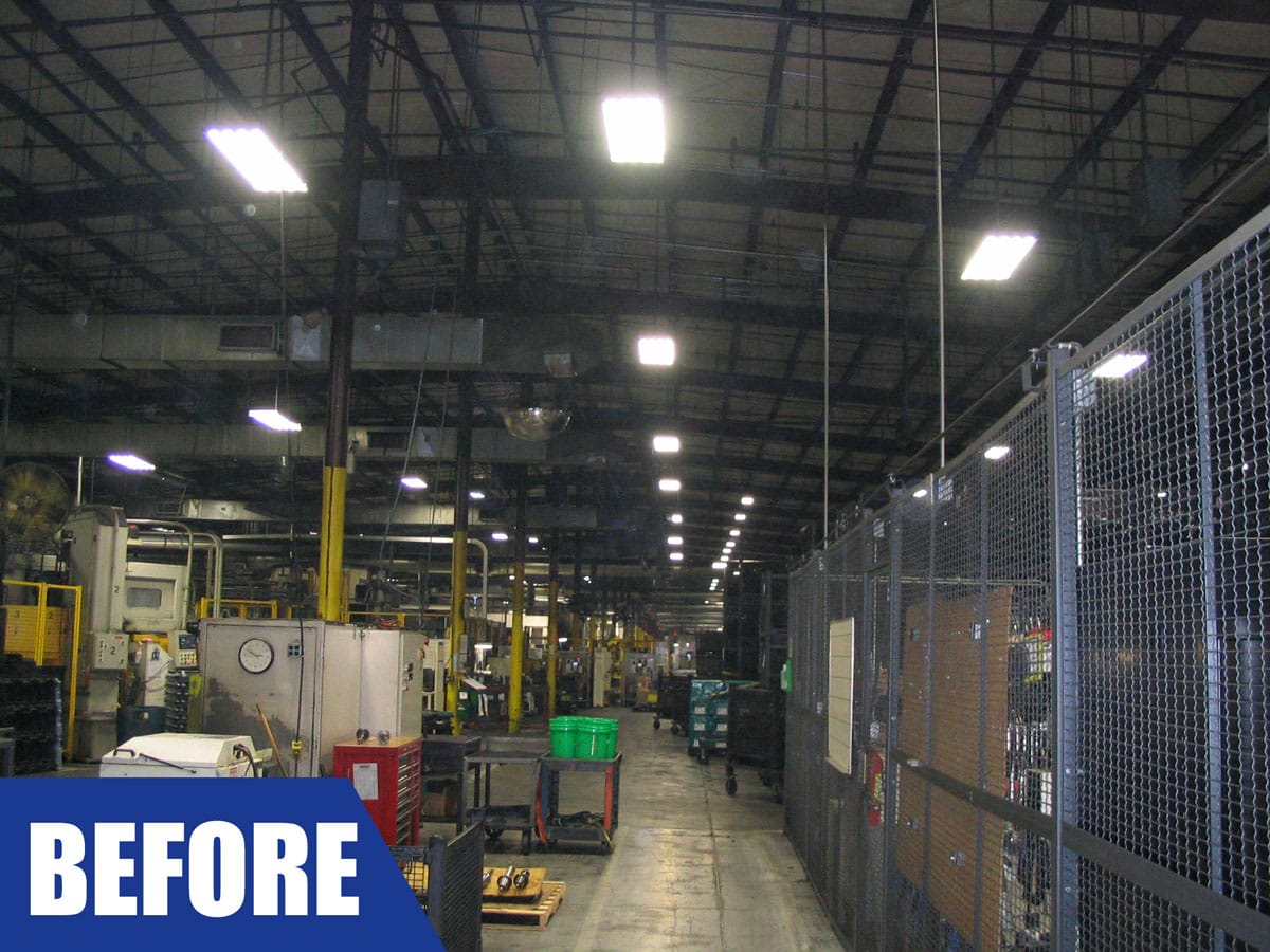 Automotive Components Manufacturer LED Upgrade in Effingham, IL Tick