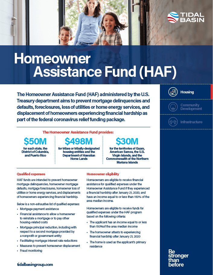 Homeowner Assistance Fund (HAF) Tidal Basin Group