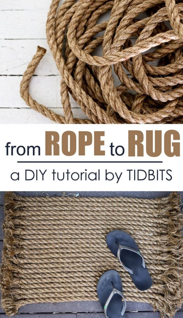 How to Make a Rope Rug A DIY Tutorial by TIDBITS