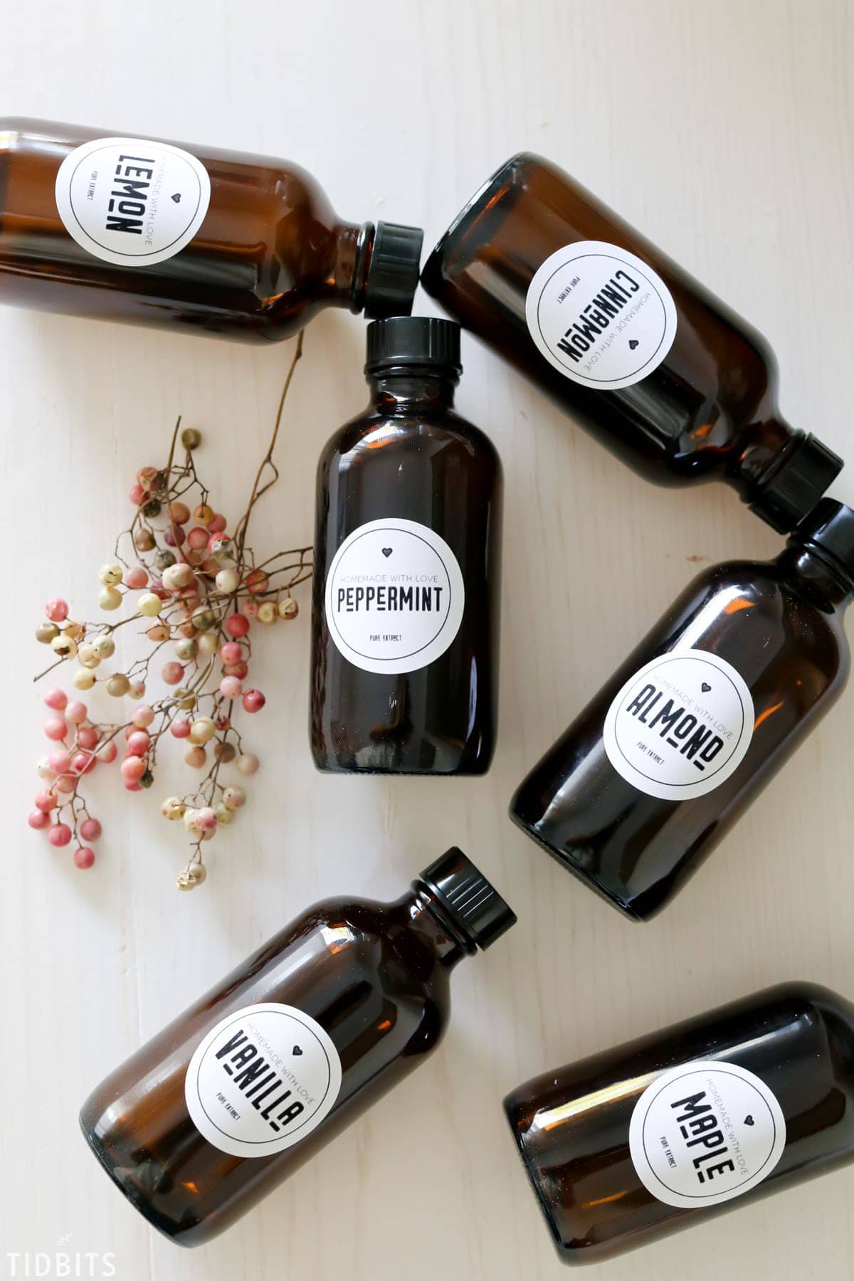 printable vanilla extract labels tidbits