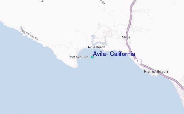 Avila, California Tide Station Location Guide