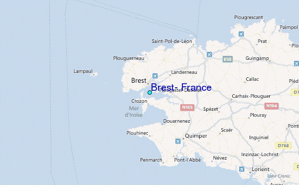 Brest, France Tide Station Location Guide