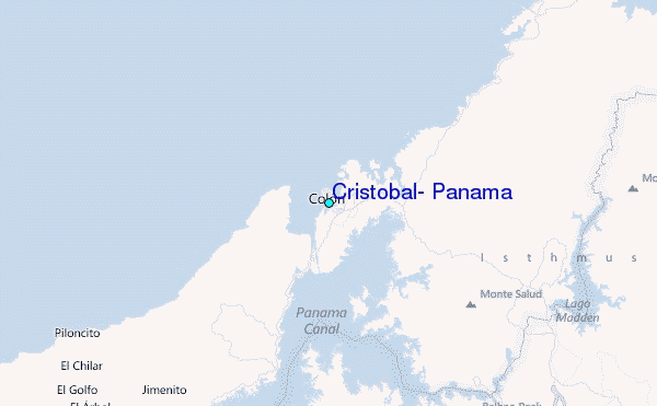 Cristobal, Panama Tide Station Location Guide