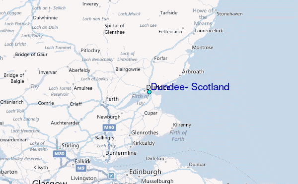 Dundee On A Map Dundee, Scotland Tide Station Location Guide