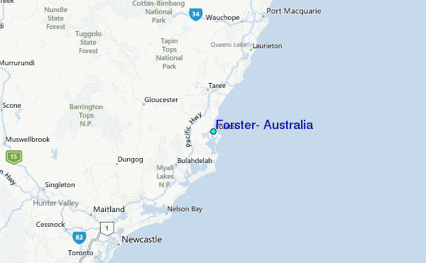 Forster, Australia Tide Station Location Guide