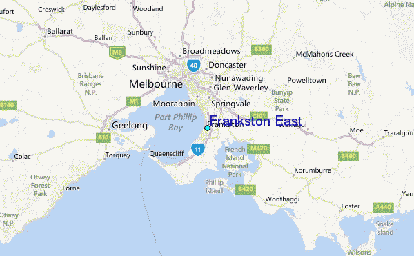 Frankston East Tide Station Location Guide