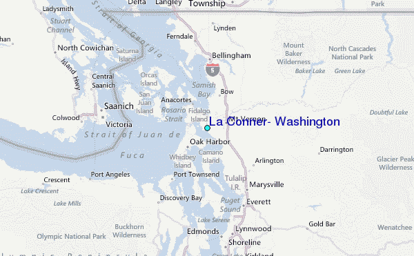 La Conner Washington Map La Conner, Washington Tide Station Location Guide