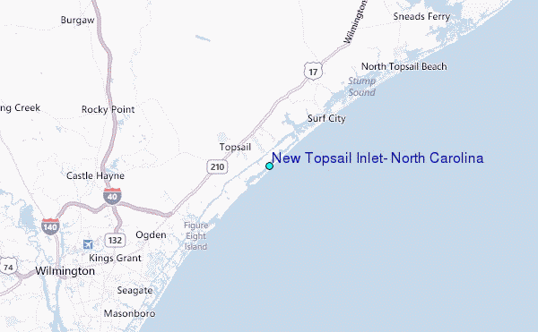 New Topsail Inlet, North Carolina Tide Station Location Guide