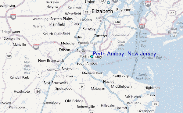 Perth Amboy, New Jersey Tide Station Location Guide
