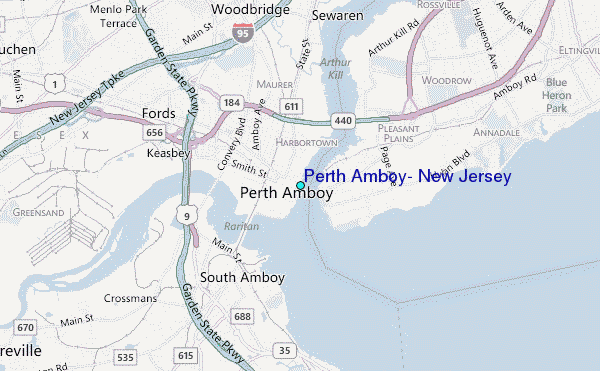Perth Amboy, New Jersey Tide Station Location Guide