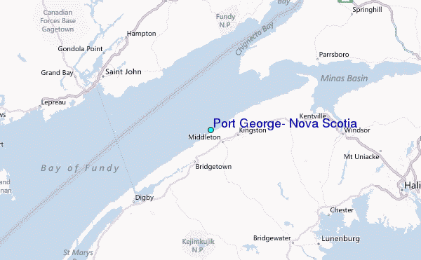 Port Nova Scotia Tide Station Location Guide
