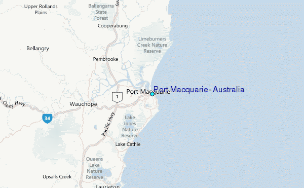 Port Macquarie, Australia Tide Station Location Guide