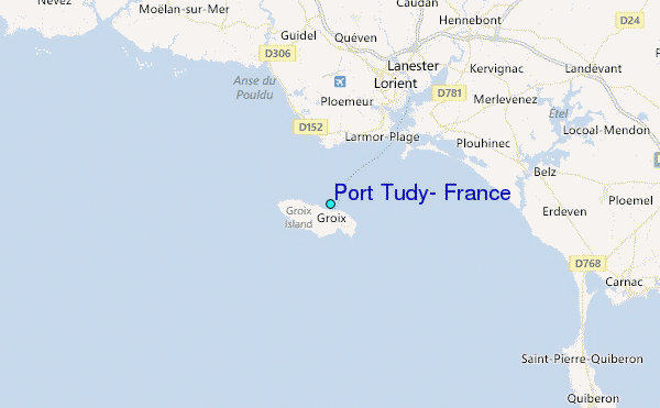 Port Tudy, France Tide Station Location Guide