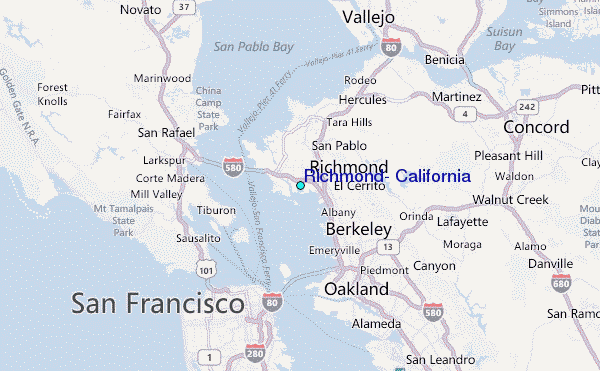 Richmond, California Tide Station Location Guide